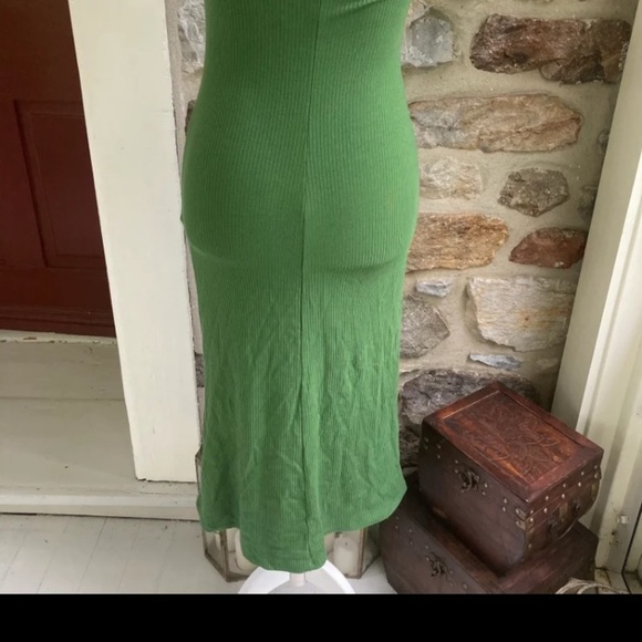 NWT Reformation Hilo Knit Dress Palm Green $148 Womens Small - Picture 10 of 12